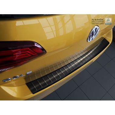 Накладка на задний бампер (Avisa, 2/45114) Volkswagen Golf 7 HB (2012-) бренд – Avisa главное фото